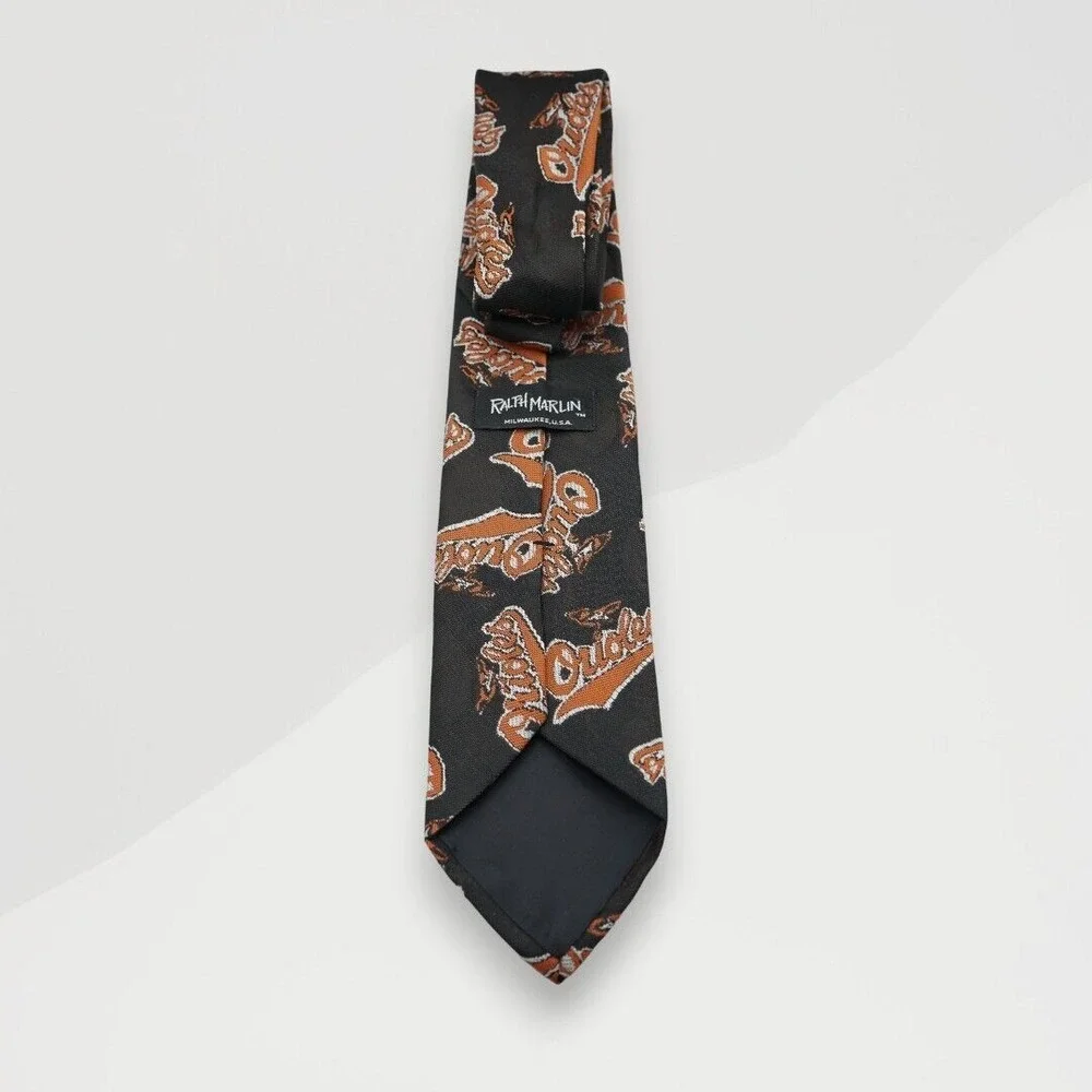 Ralph Marlin Milwaukee USA Orioles Men's Tie‎ 100% Polyester 60'' Length